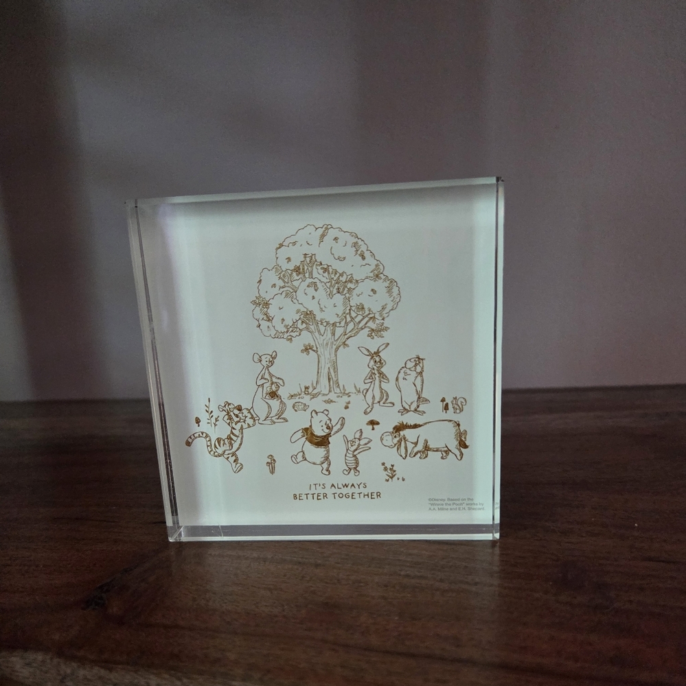 🎉5/$10 Winnie the Pooh Acrylic Paperweight